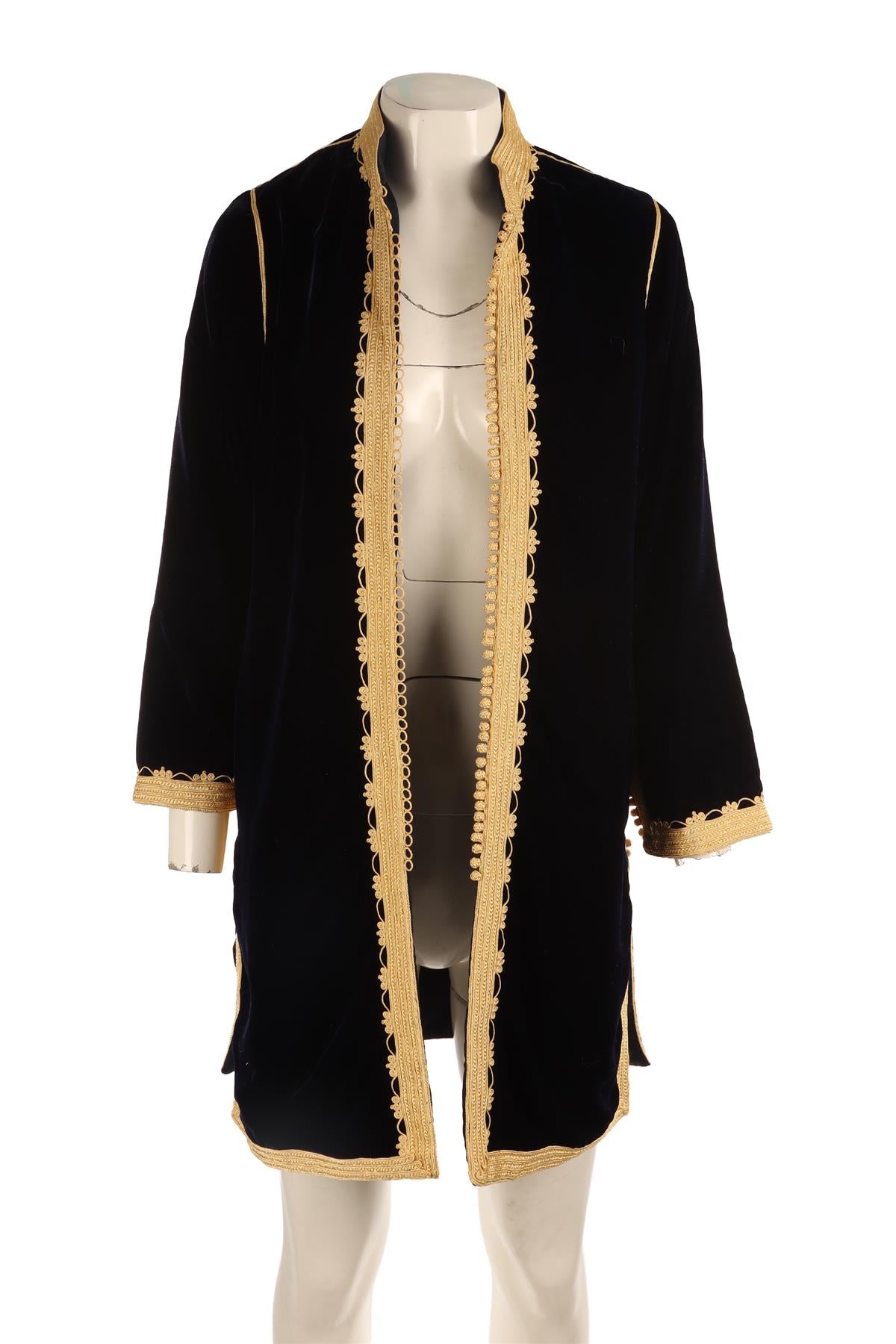 MUZUNGU SISTERS NAVY VELVET BLAZER XSMALL