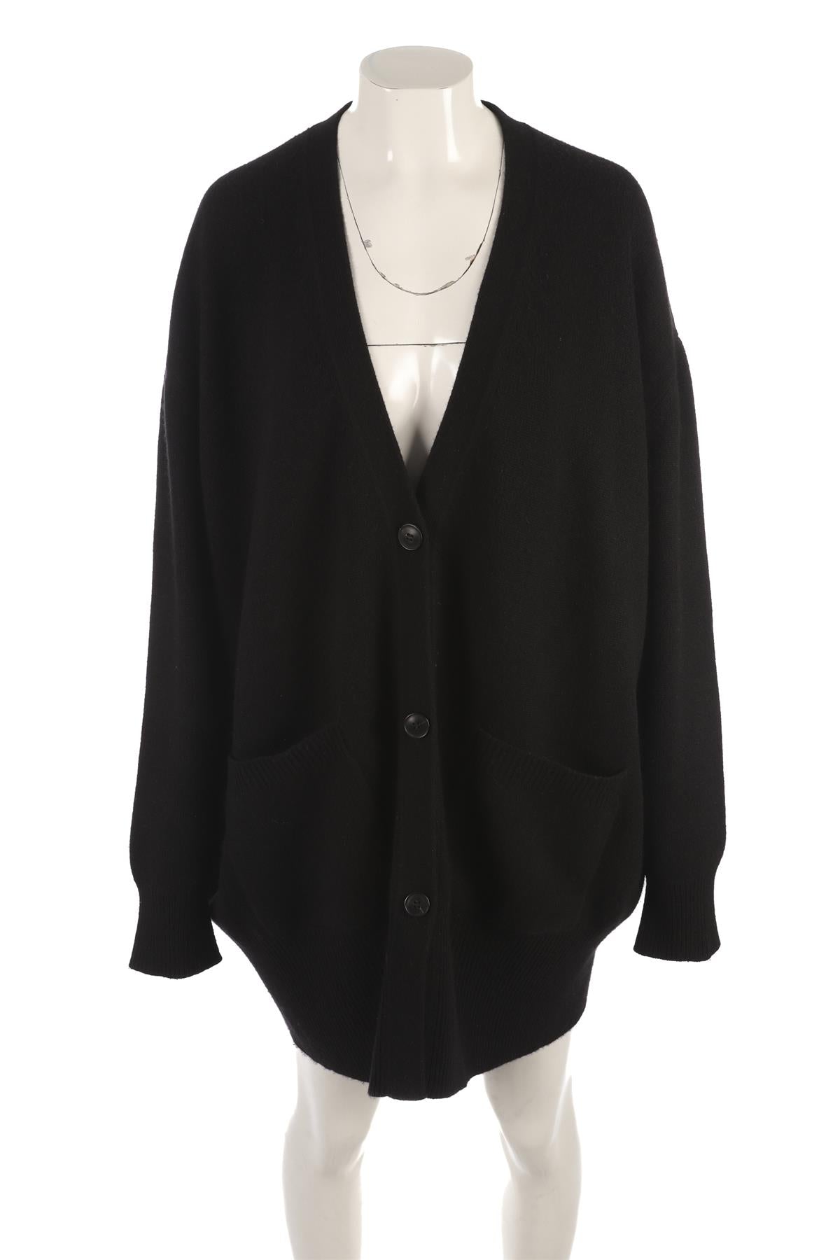 RAEY BLACK CASHMERE CARDIGAN XSMALL