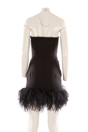 16ARLINGTON BLACK CREPE MINI DRESS UK 8