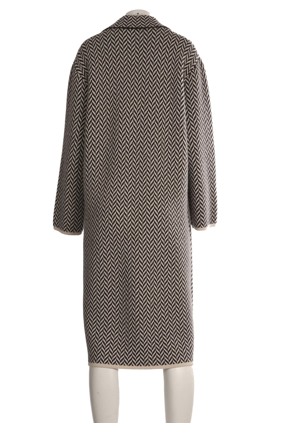 JOSEPH BROWN WOOL COAT XSMALL