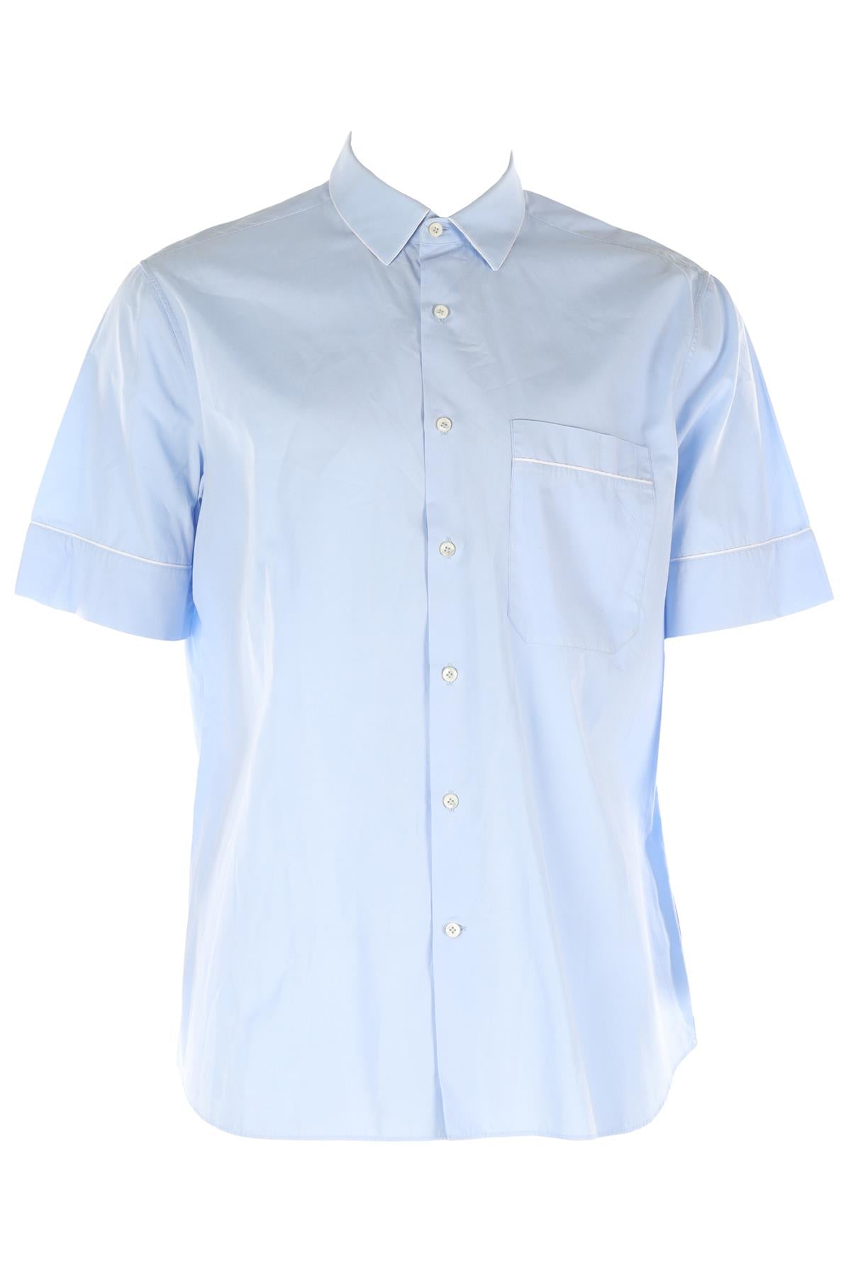 VALENTINO BLUE MEN'S COTTON SHIRT IT 42 UK 32