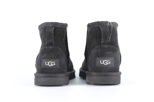 UGG AUSTRALIA BLACK KIDS GIRLS SUEDE BOOTS EU 35 UK 2 US 3