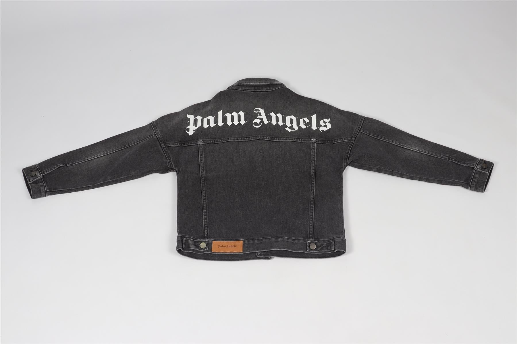 PALM ANGELS GREY KIDS BOYS JACKET 8 YEARS