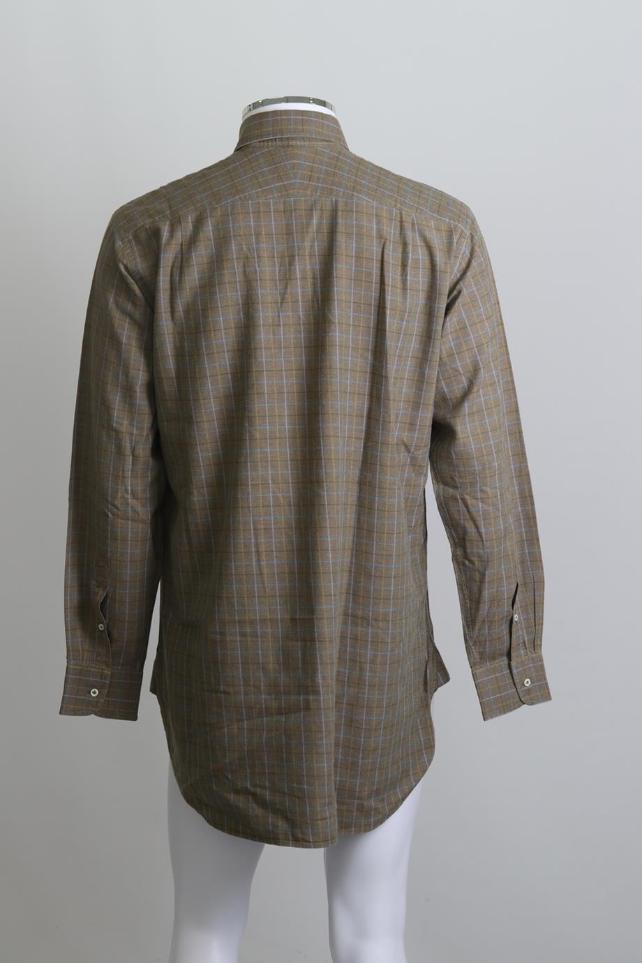 PURDEY MEN'S CHECKED COTTON SHIRT UK/US CHEST 36