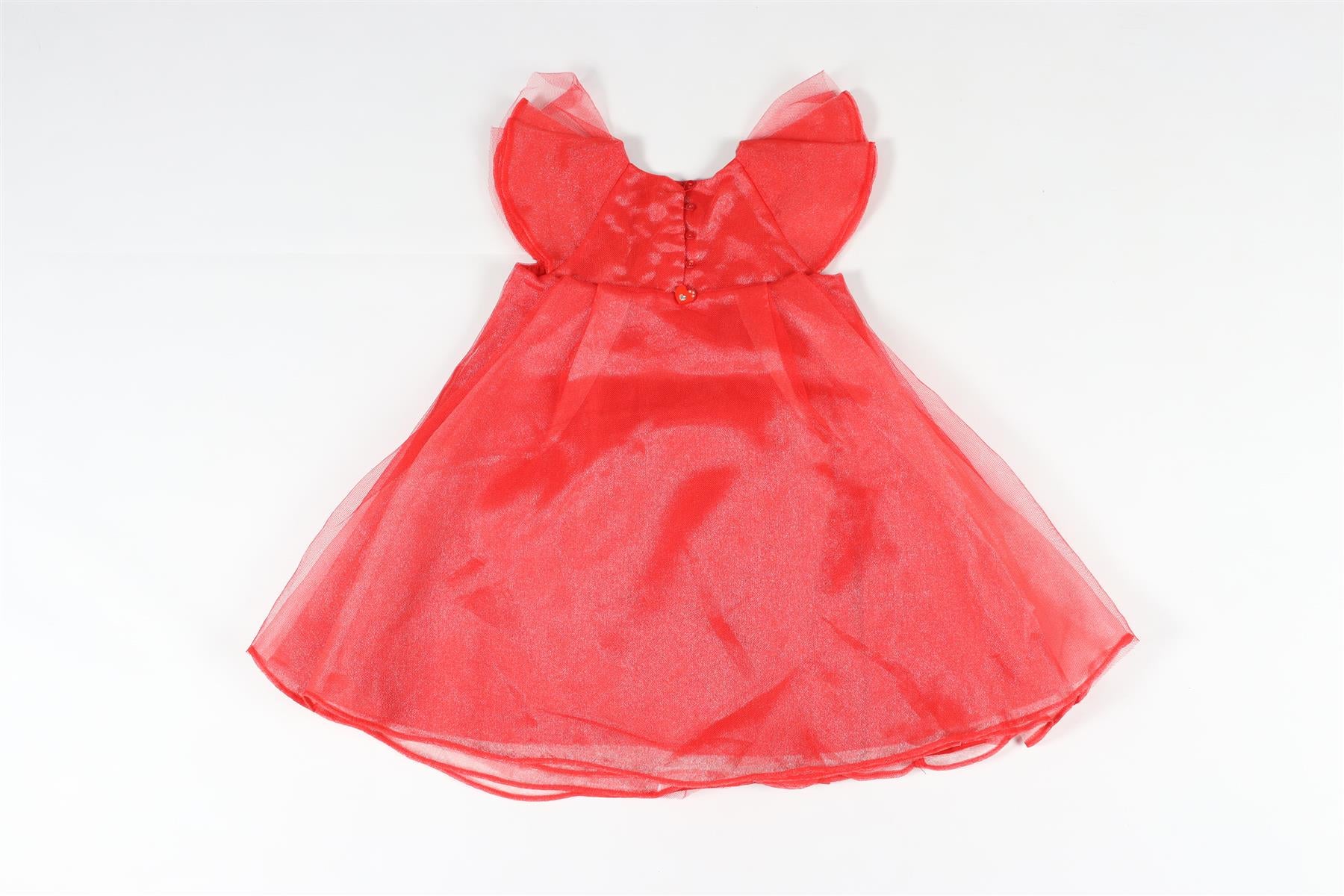 CHRISTIAN DIOR RED KIDS TULLE DRESS 4 YEARS