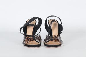 GIANVITO ROSSI PVC AND SUEDE SANDALS EU 38 UK 5 US 8