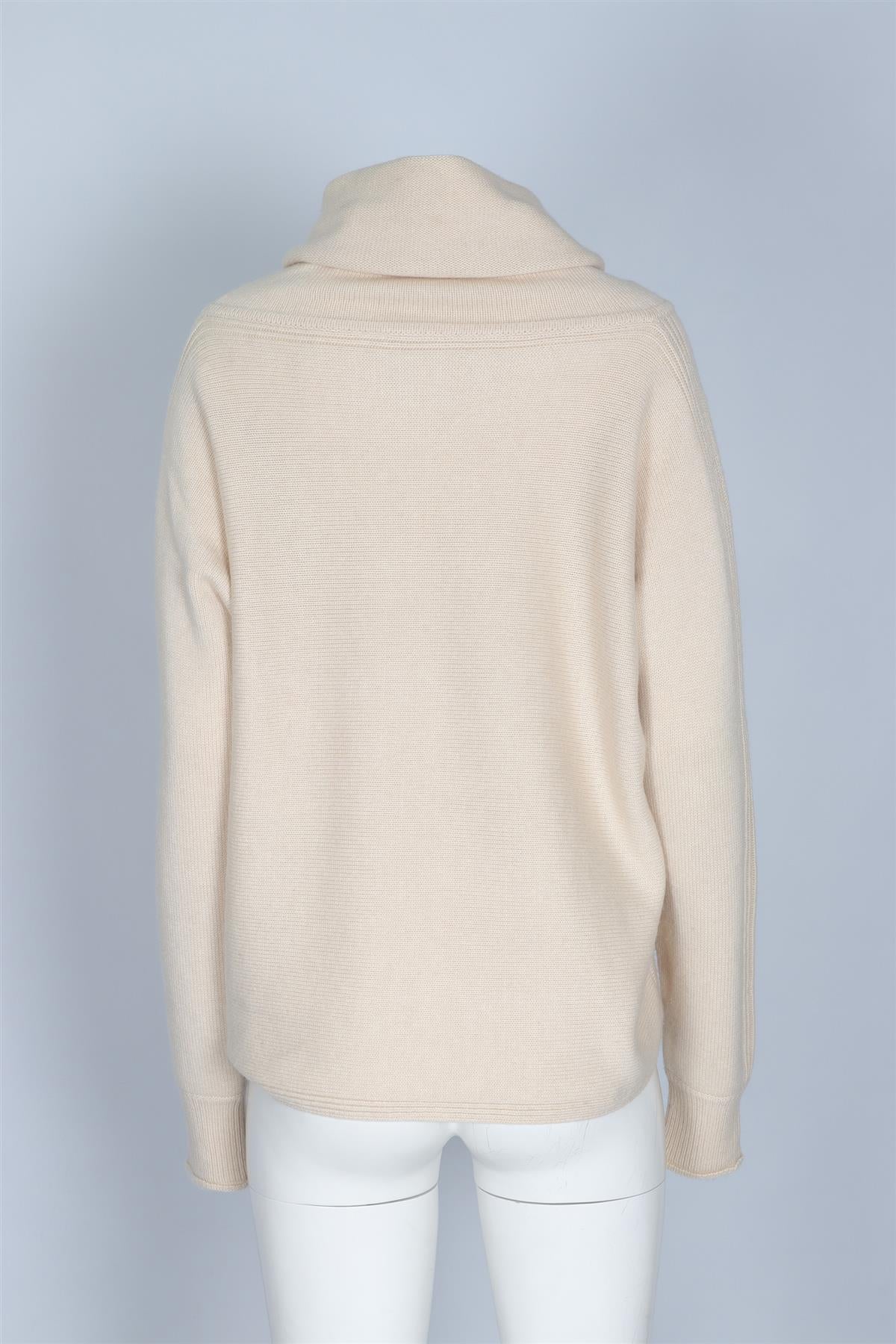 SONIA RYKIEL CREAM CASHMERE SWEATER LARGE