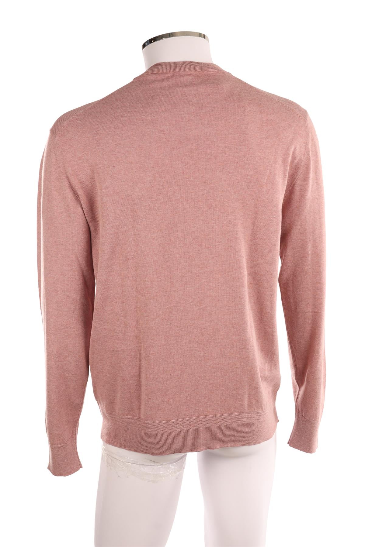 RICHARD JAMES PINK MEN'S COTTON SWEATER LARGE