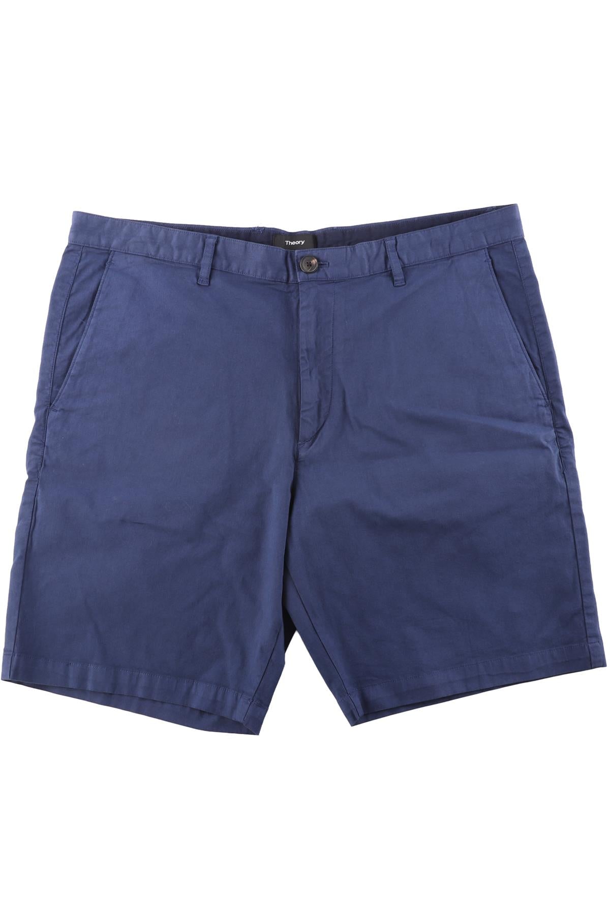 THEORY BLUE MEN'S COTTON SHORTS W34
