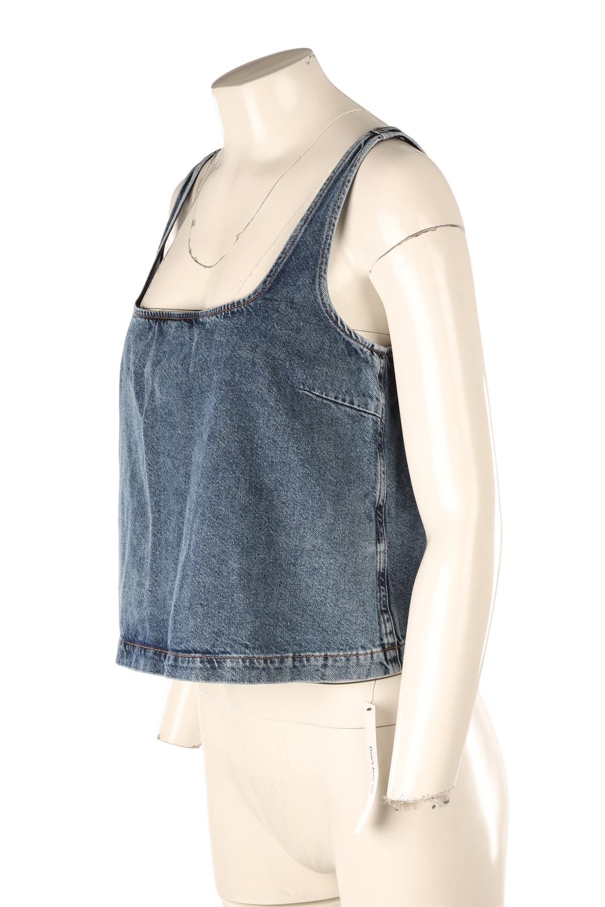 REFORMATION BLUE DENIM TOP SMALL