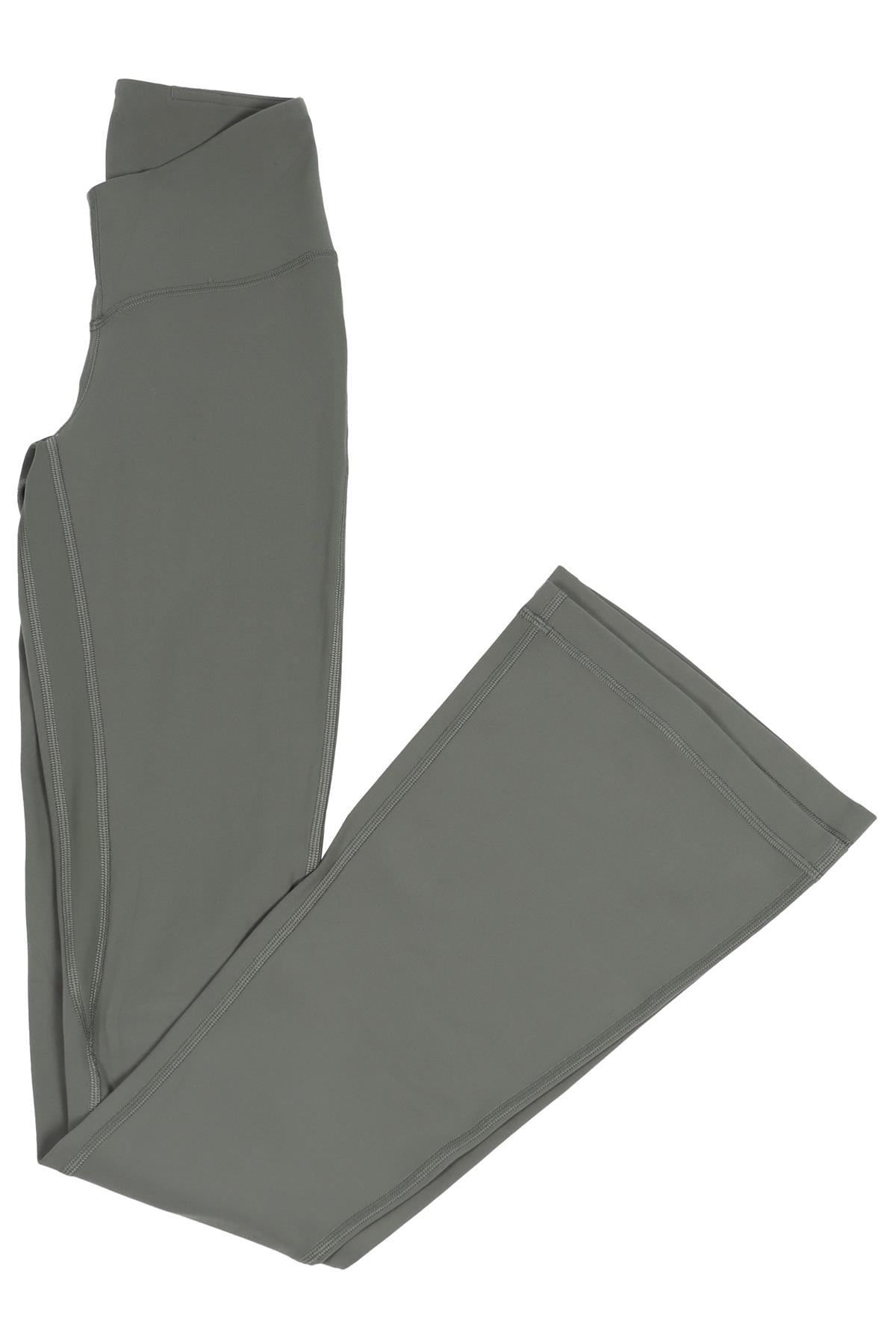 LULULEMON GREEN JERSEY FLARED PANTS US 2 UK 6