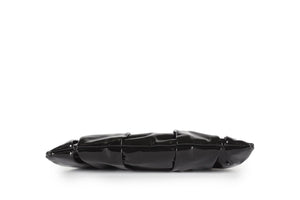 CHRISTIAN LOUBOUTIN BLACK MISS LOUBI PATENT LEATHER CLUTCH