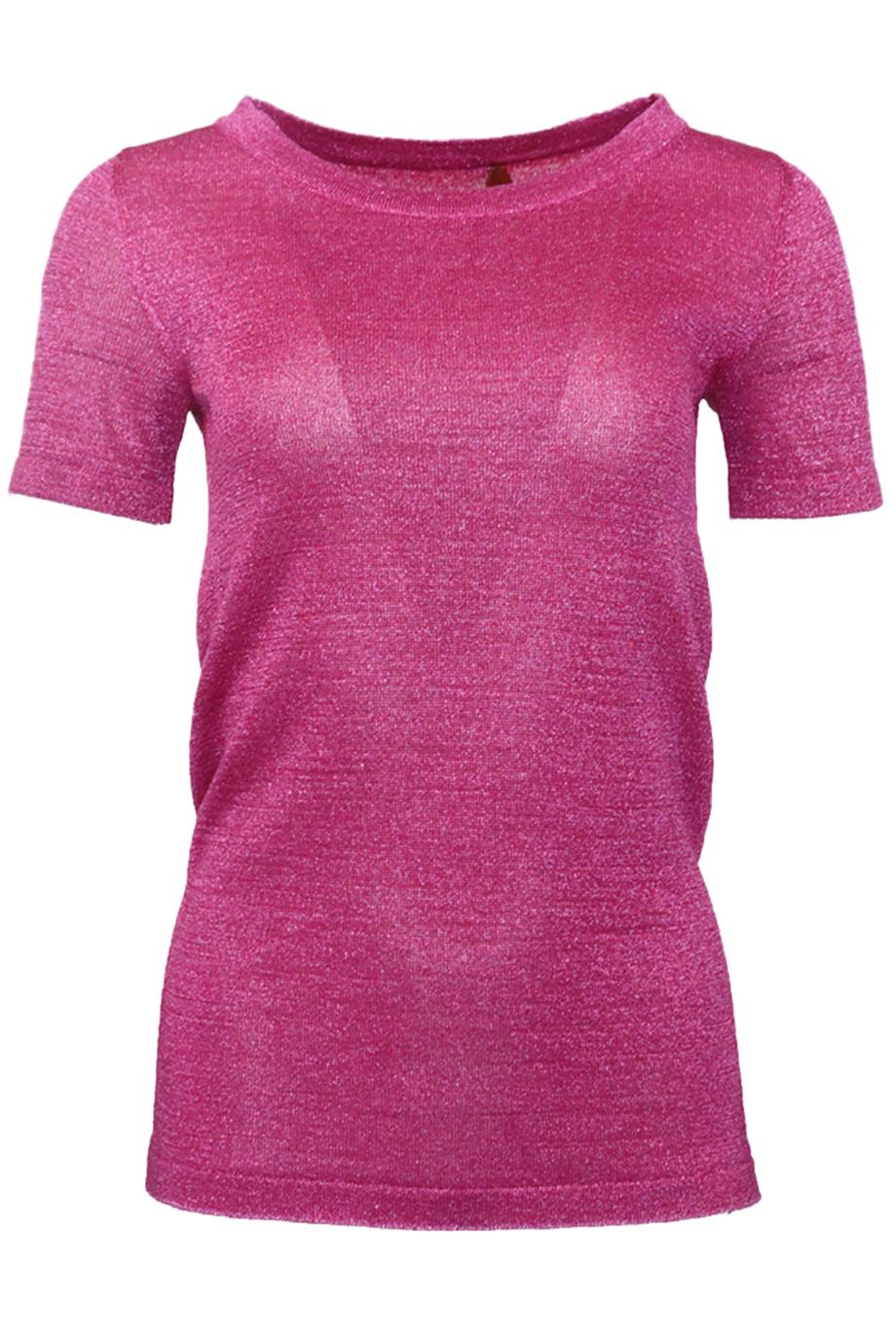 MISSONI METALLIC STRETCH KNIT TOP IT 38 UK 6