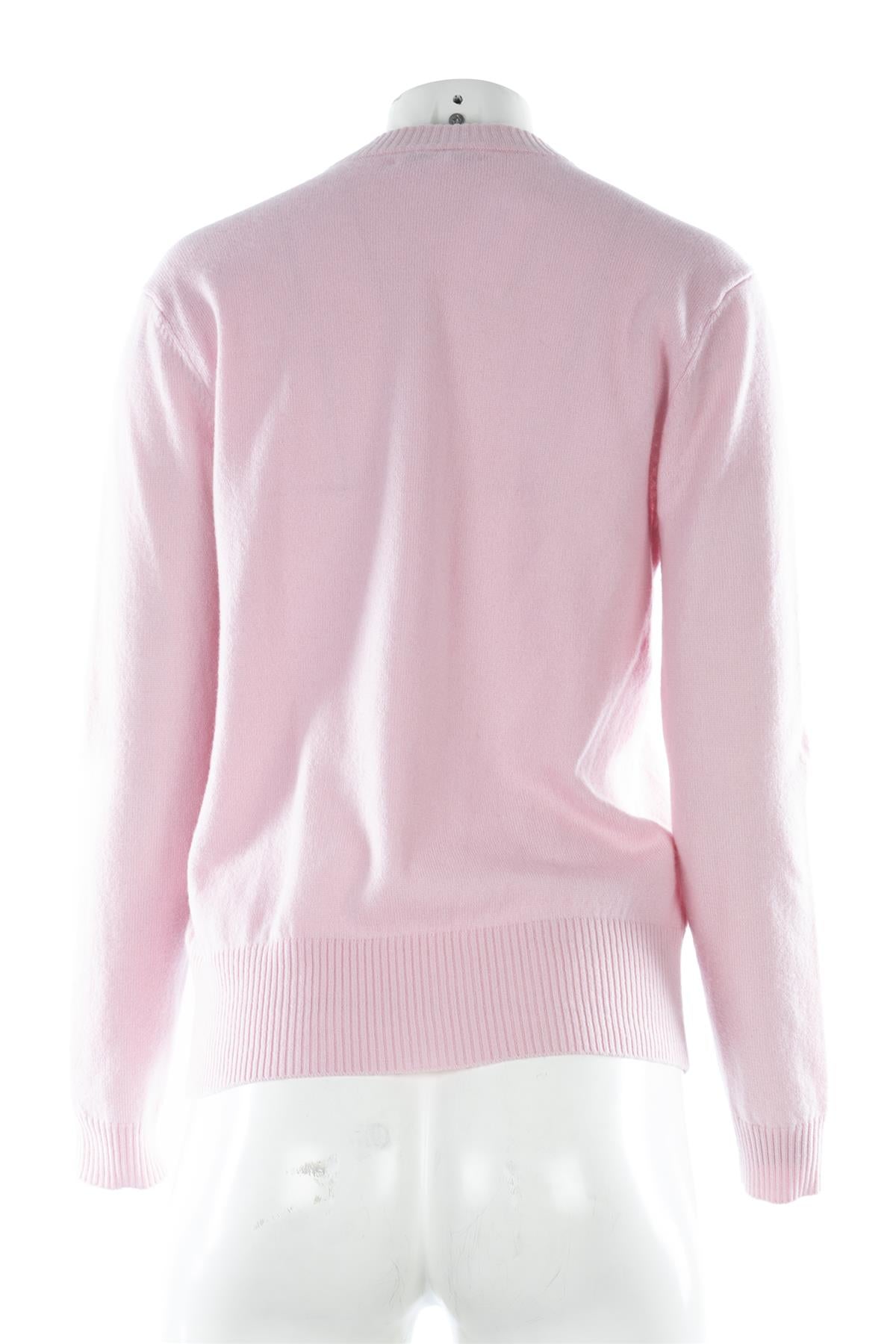 M&S X BELLA FREUD PINK CASHMERE SWEATER SMALL