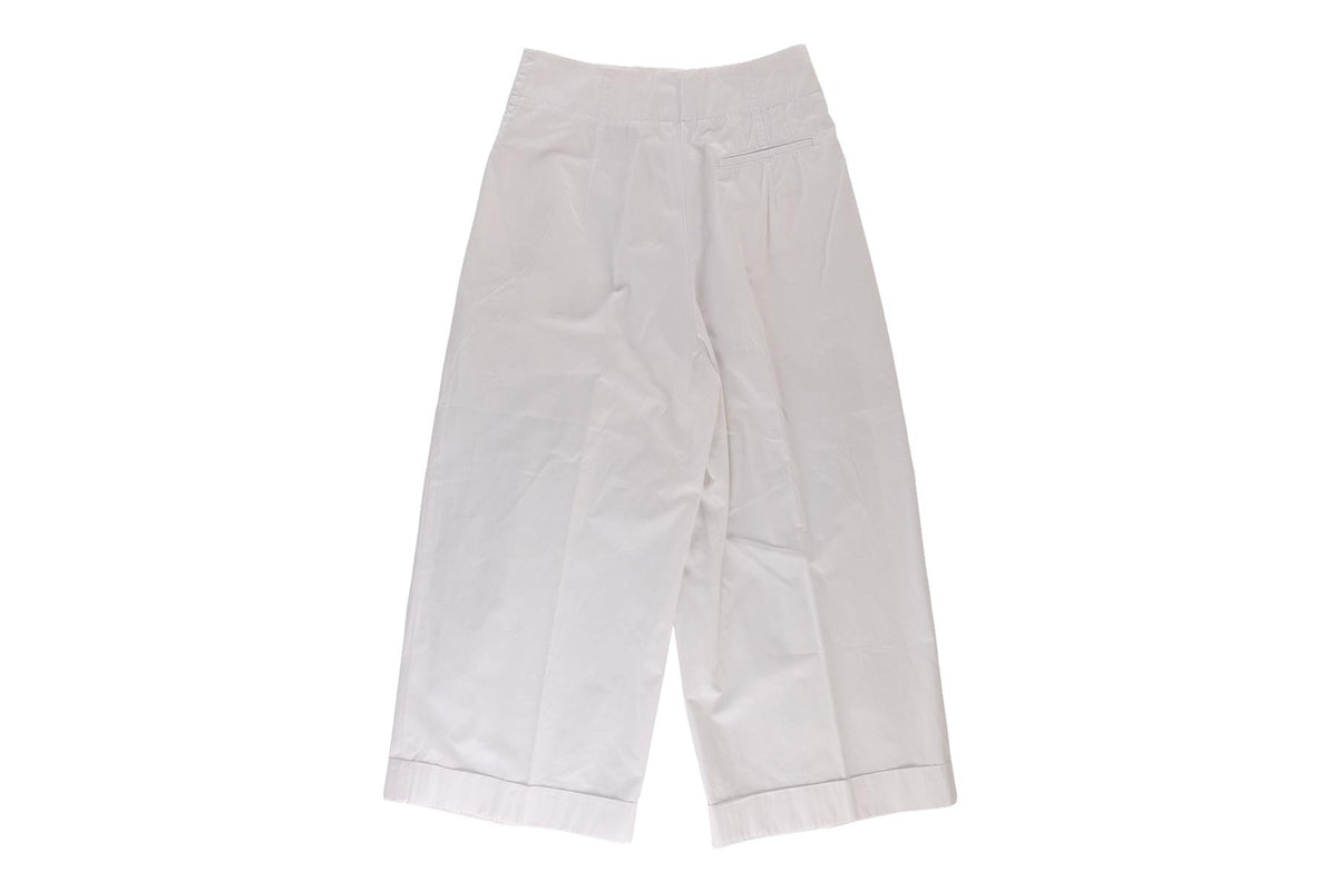 CELINE WHITE COTTON CULOTTES FR 36 UK 8