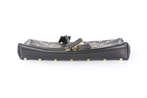 ALEXANDER MCQUEEN BLACK LEATHER CLUTCH