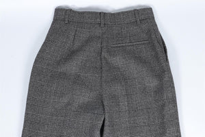 BALENCIAGA GREY WOOL STRAIGHT LEG PANTS FR 36 UK 8