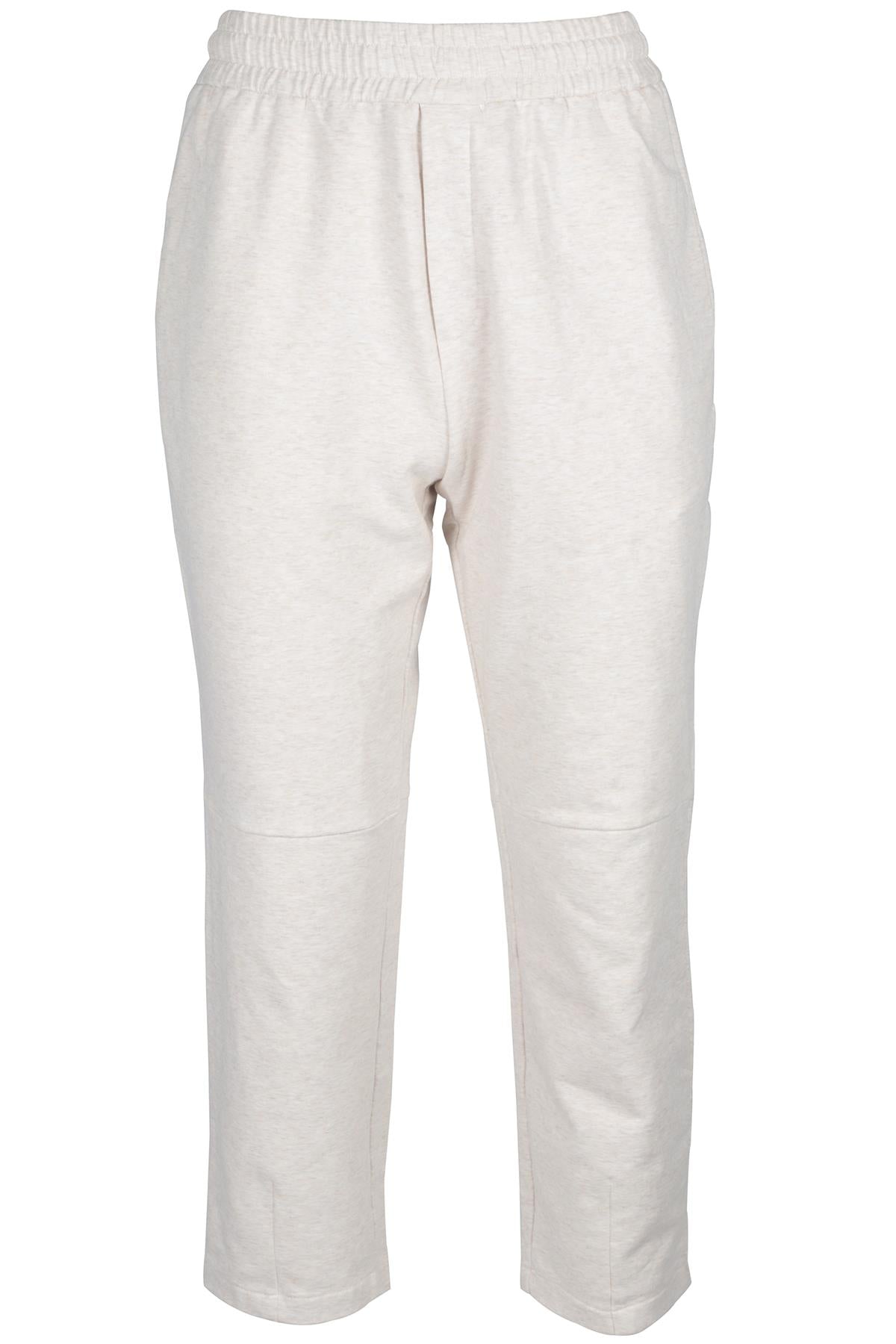 VARLEY BEIGE COTTON TRACK PANTS SMALL