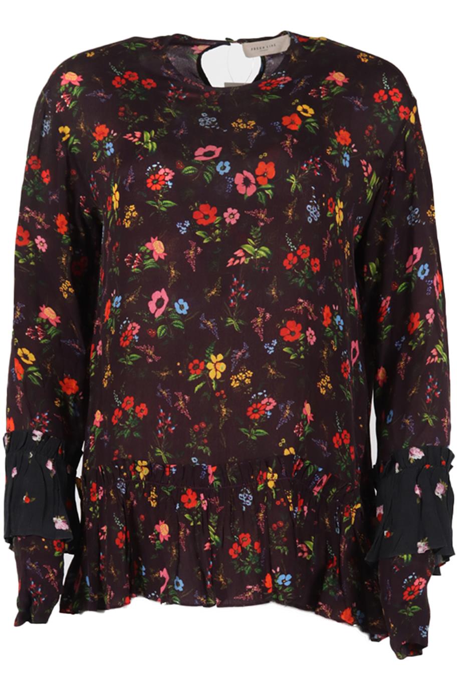 PREEN LINE FLORAL PRINT CHIFFON BLOUSE XSMALL