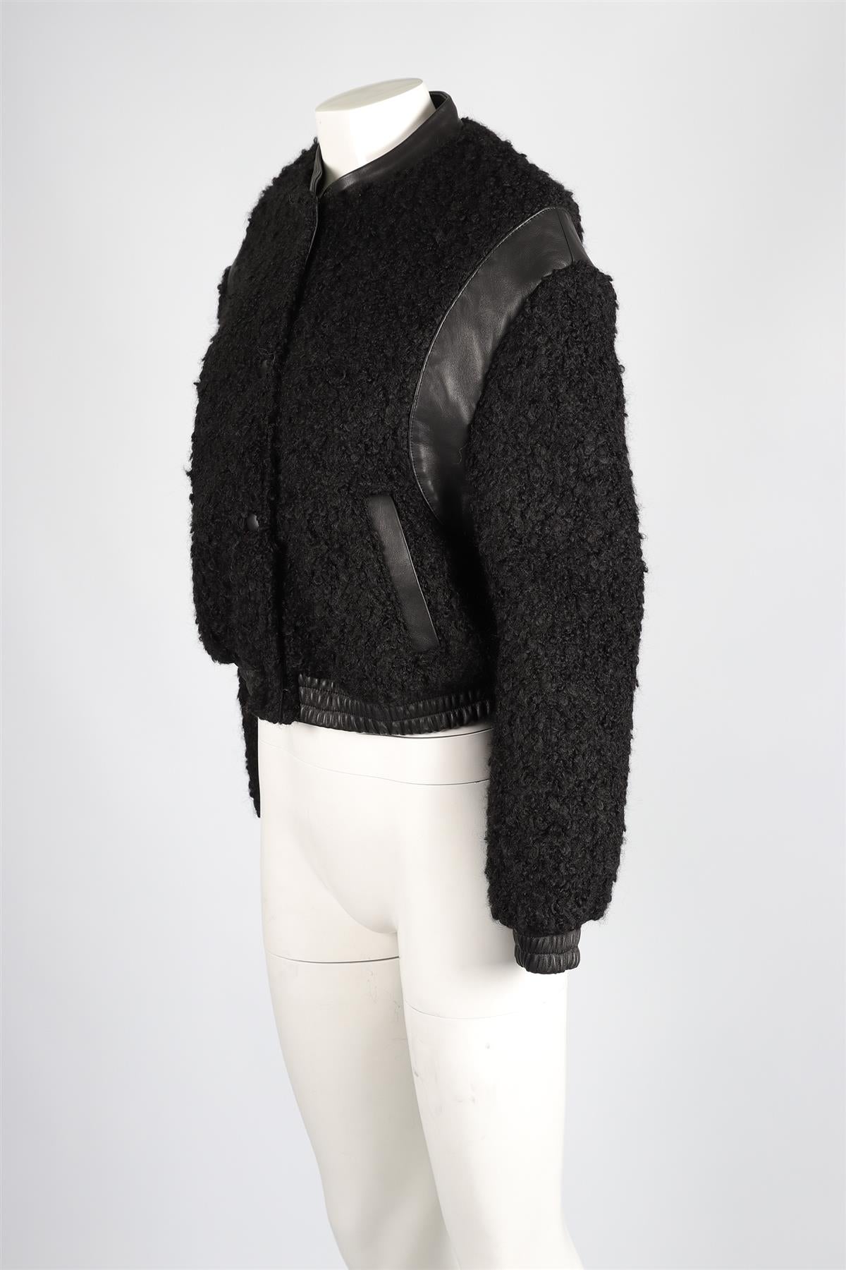 JANE AND TASH BLACK WOOL JACKET SMALL-MEDIUM