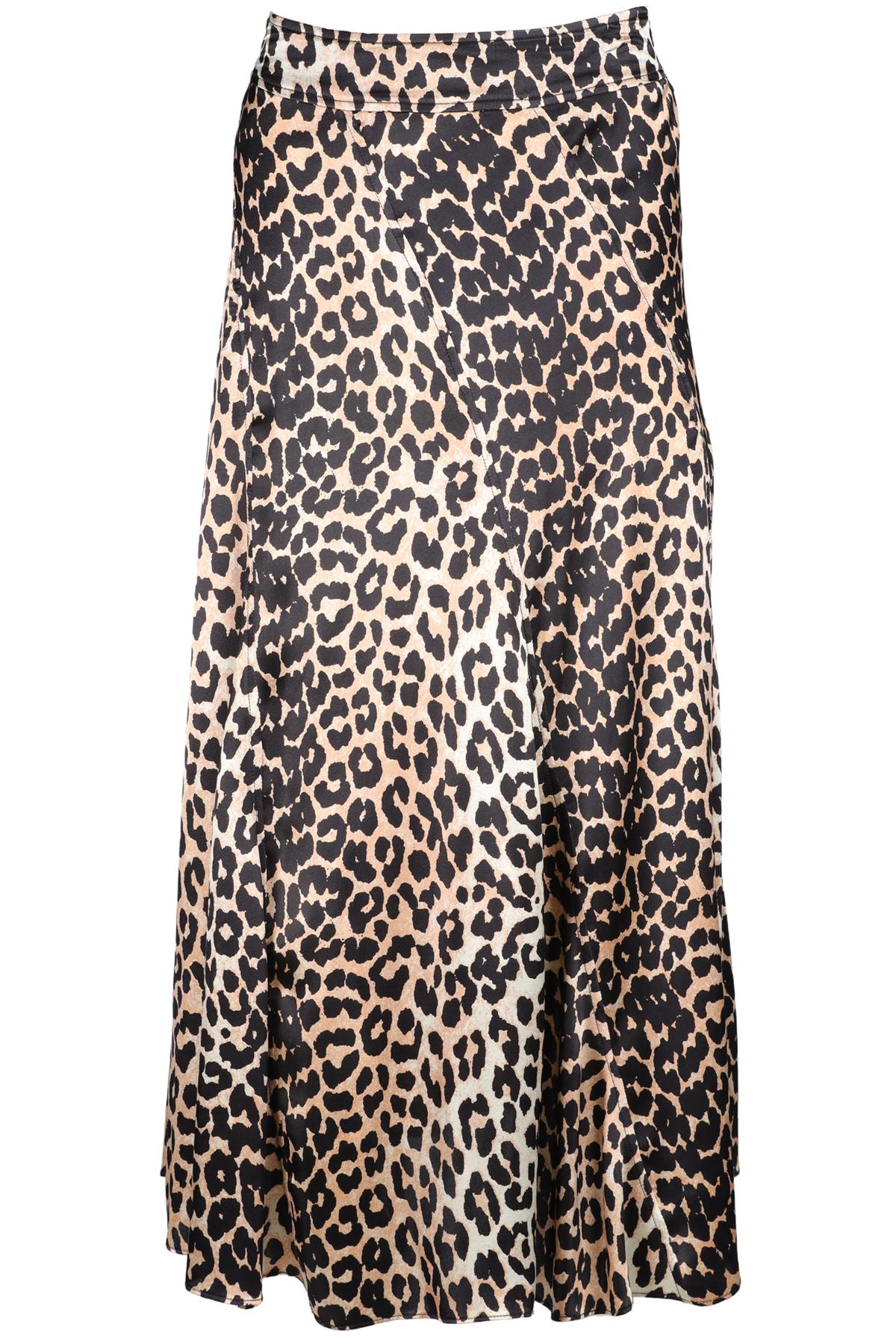 GANNI BEIGE SILK MAXI SKIRT UK 6