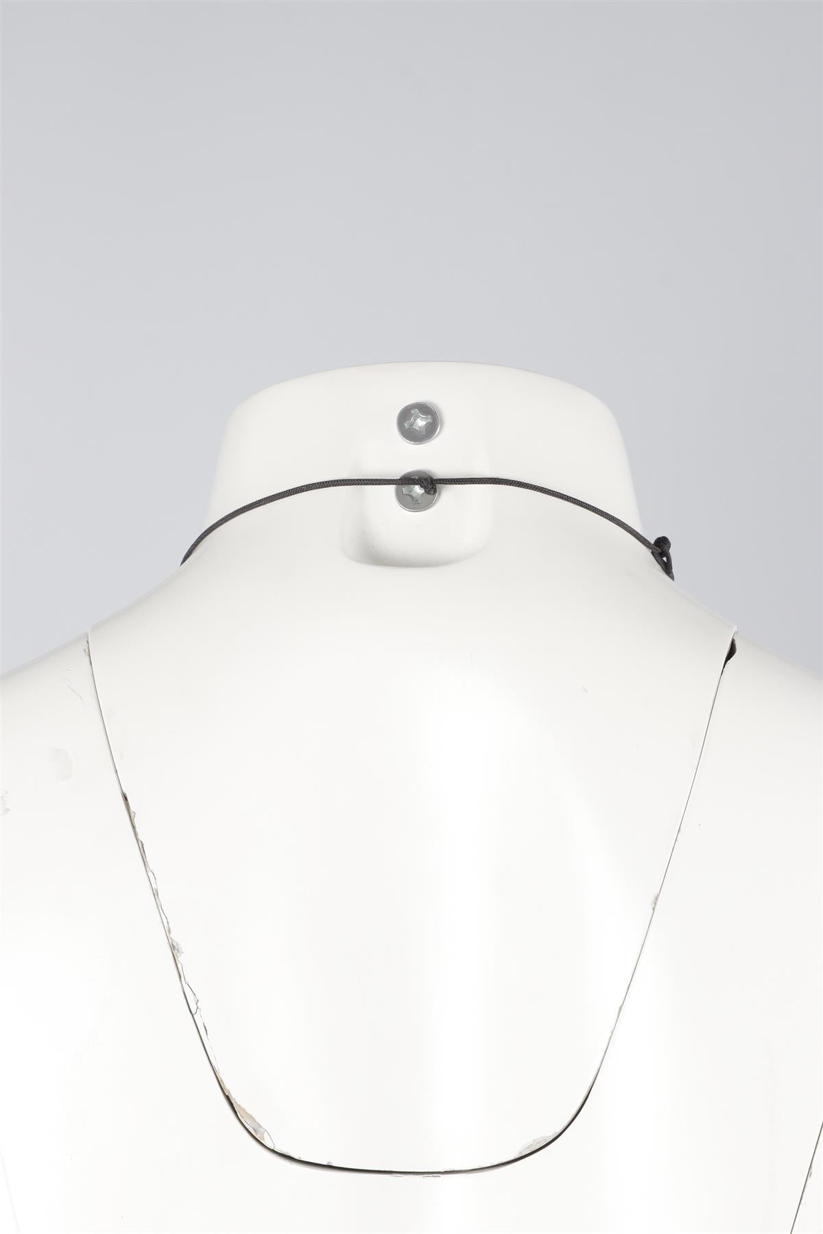 TIFFANY & CO + ELSA PERETTI BEAN STERLING SILVER AND ROPE NECKLACE