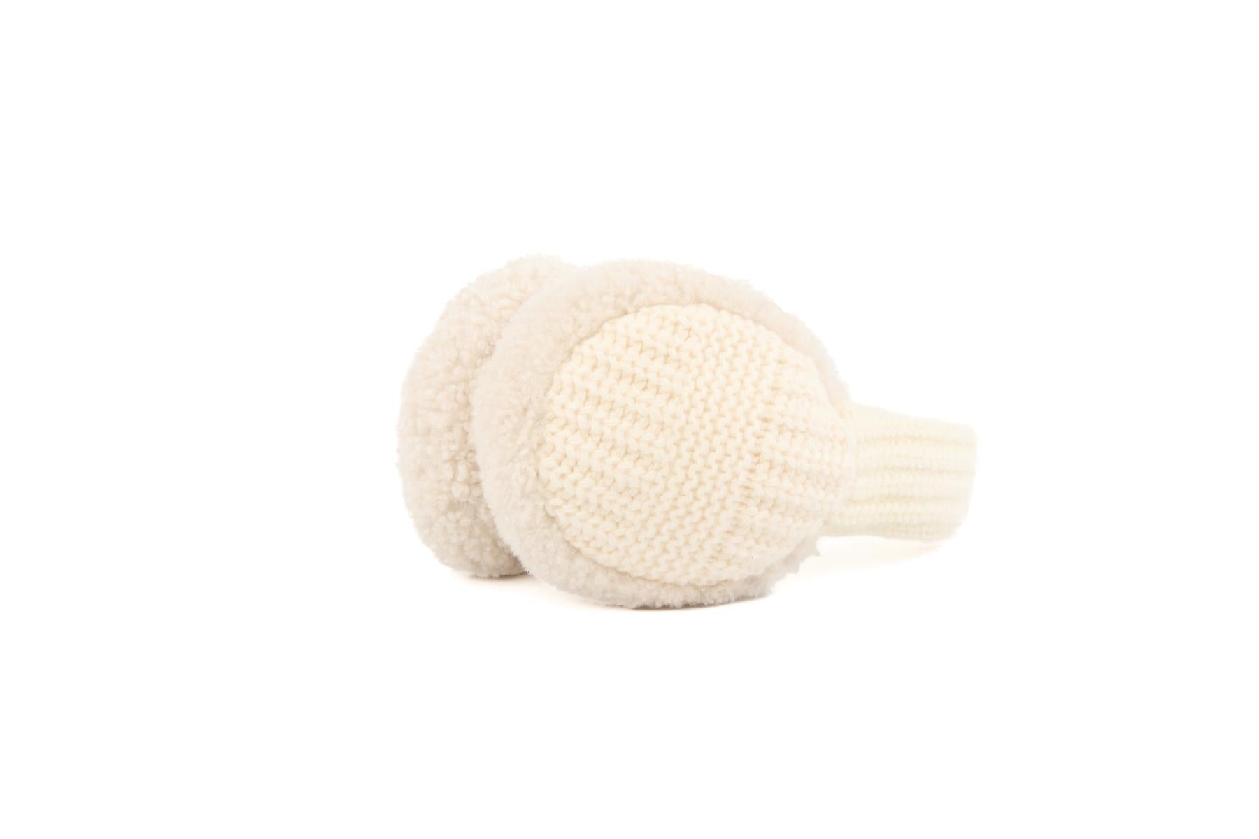 MIU MIU CREAM CASHMERE EAR MUFFS