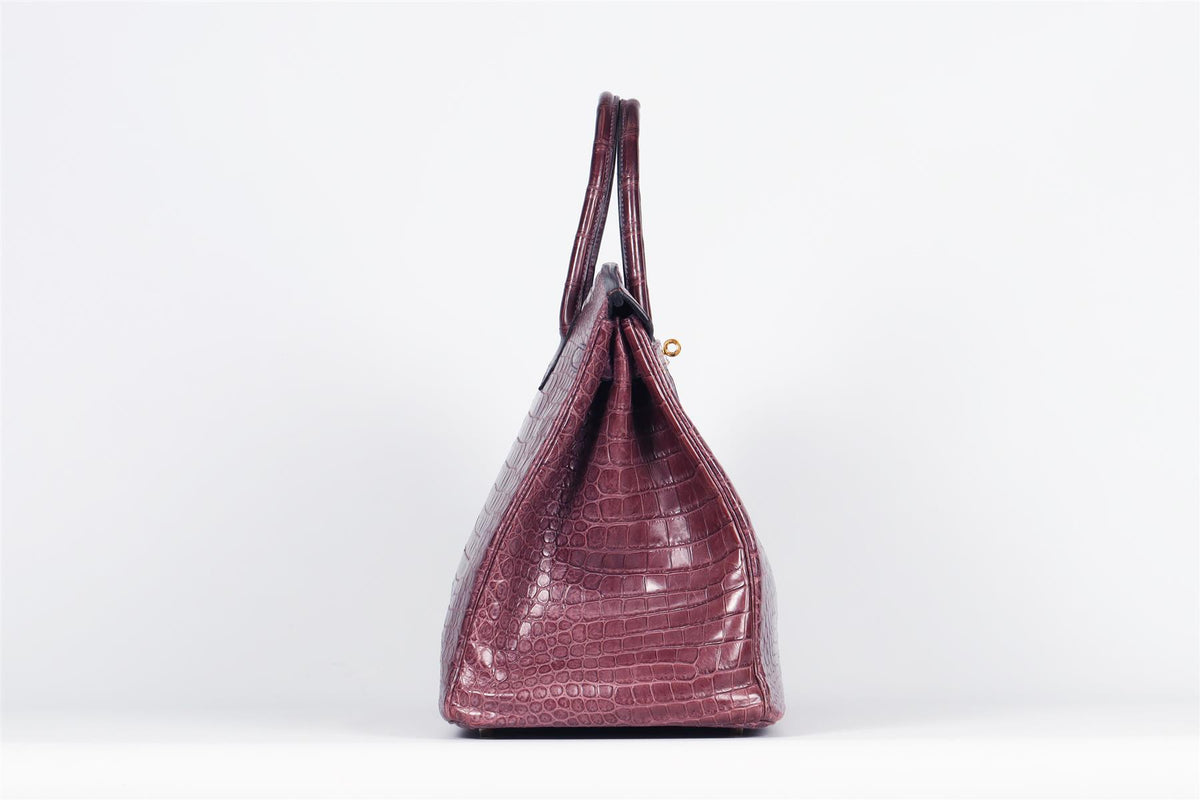 HERMÈS 2009 BIRKIN 40CM MATTE ALLIGATOR LEATHER BAG