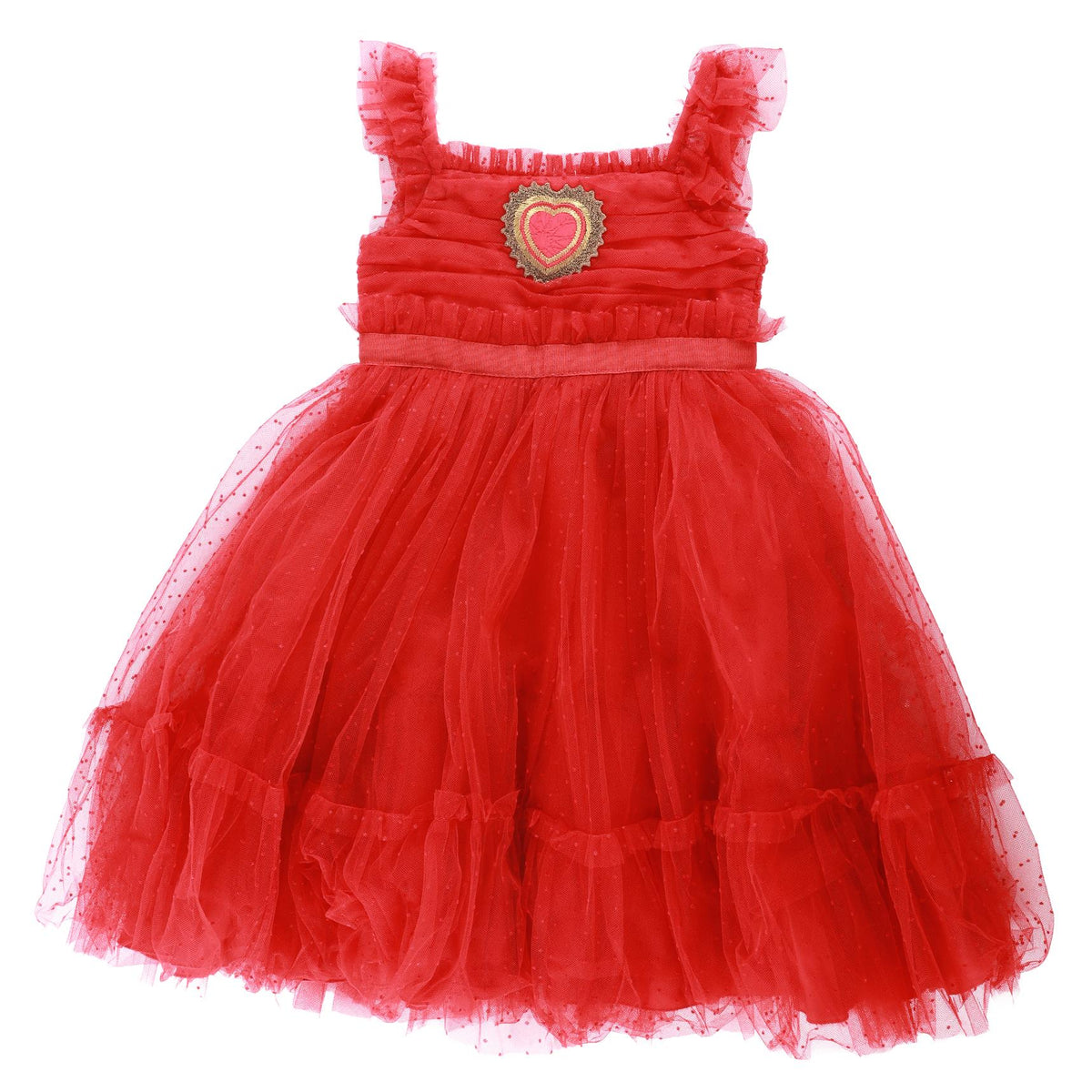 DOLCE & GABBANA RED KIDS GIRLS DRESS 24-30 MONTHS
