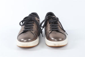 BRUNELLO CUCINELLI BRONZE LEATHER SNEAKERS EU 38 UK 5 US 8