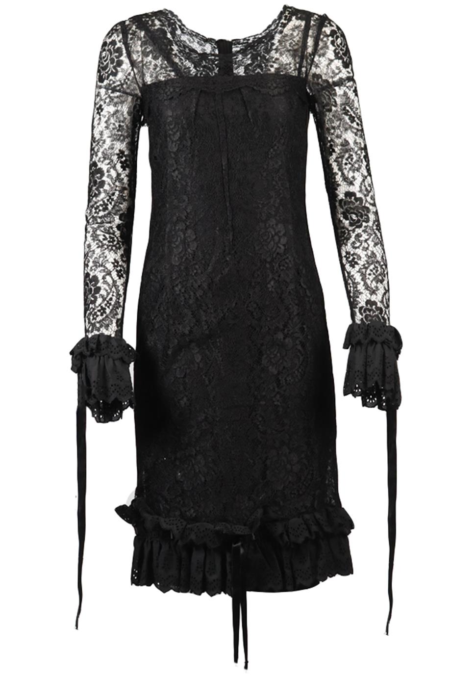 D&G LACE AND SILK MINI DRESS IT 40 UK 8
