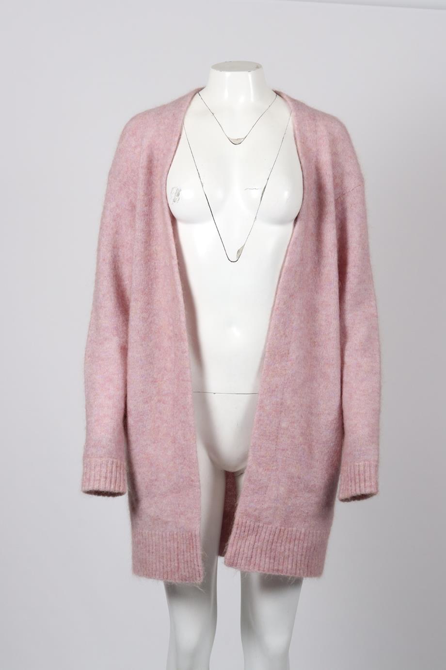 ACNE STUDIOS MOHAIR AND WOOL BLEND CARDIGAN SMALL