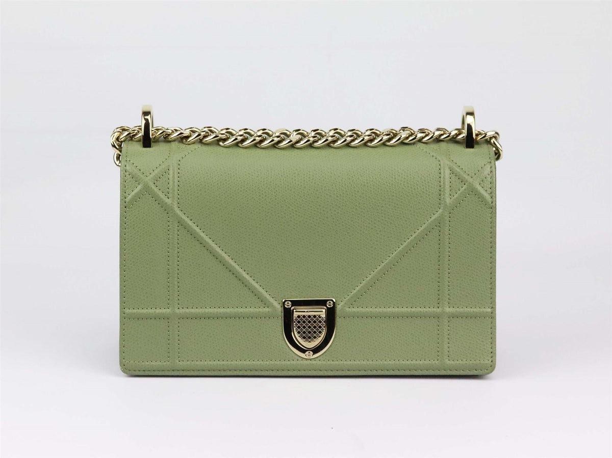 CHRISTIAN DIOR DIORAMA SMALL LEATHER SHOULDER BAG