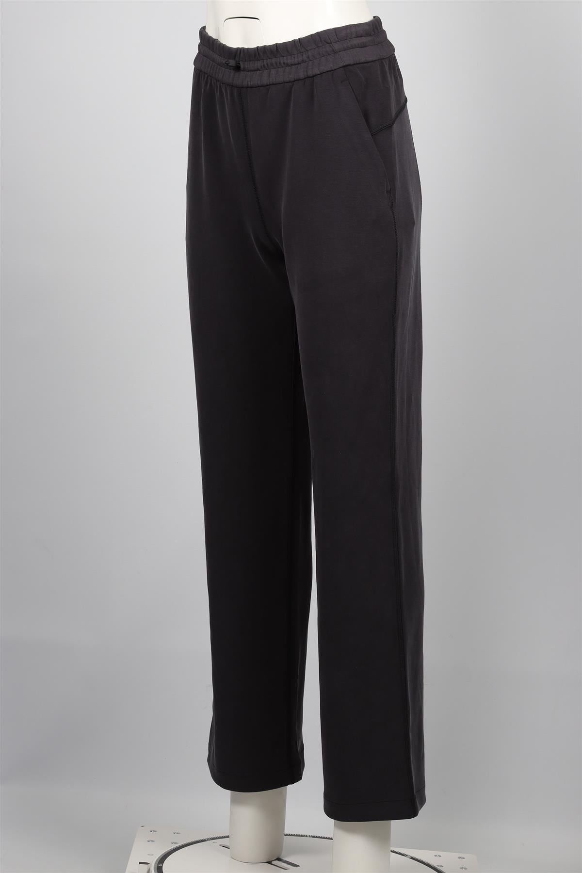 LULULEMON BLACK JERSEY STRAIGHT LEG PANTS US 6 UK 10