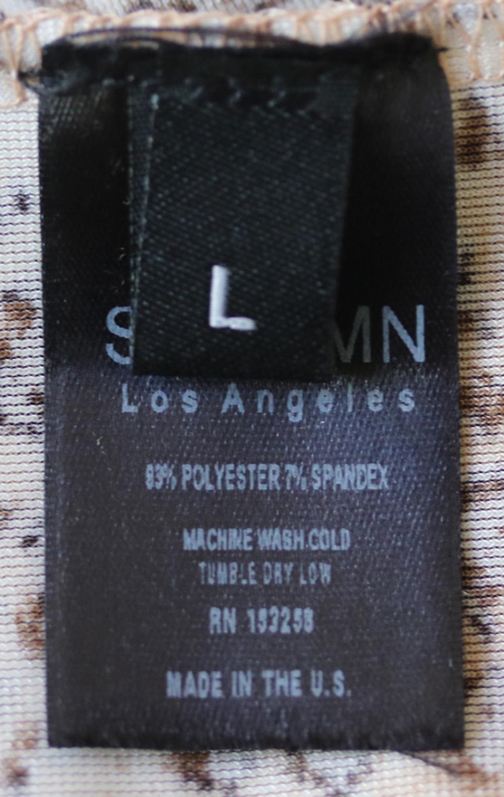 SPRWMN LEOPARD PRINT VELVET MINI DRESS LARGE