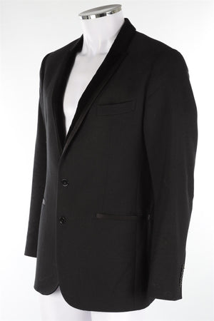 DOLCE & GABBANA BLACK MEN'S MARTINI WOOL BLAZER IT 50