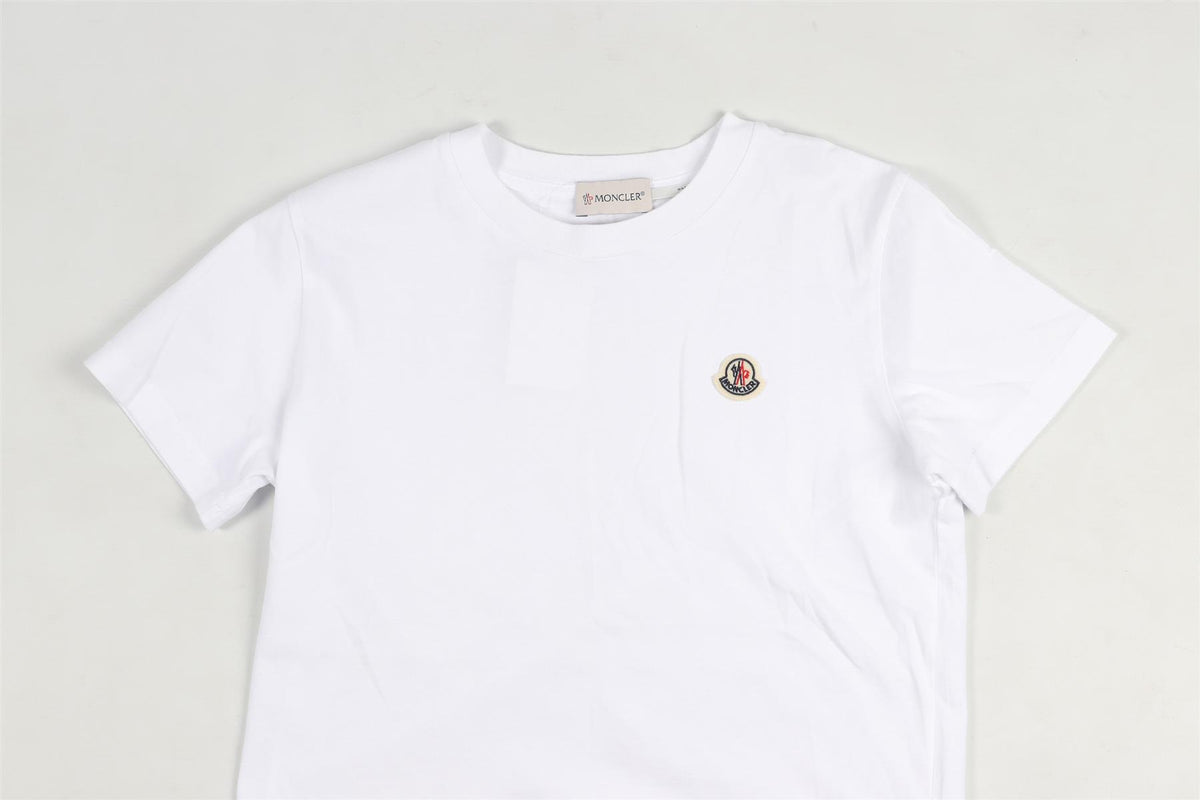 MONCLER WHITE KIDS BOYS COTTON T-SHIRT 8 YEARS