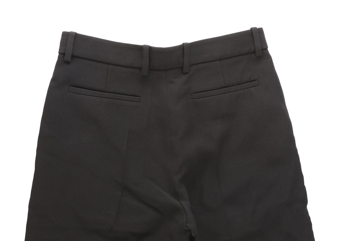 VALENTINO BLACK WOOL WIDE LEG PANTS IT 40 UK 8