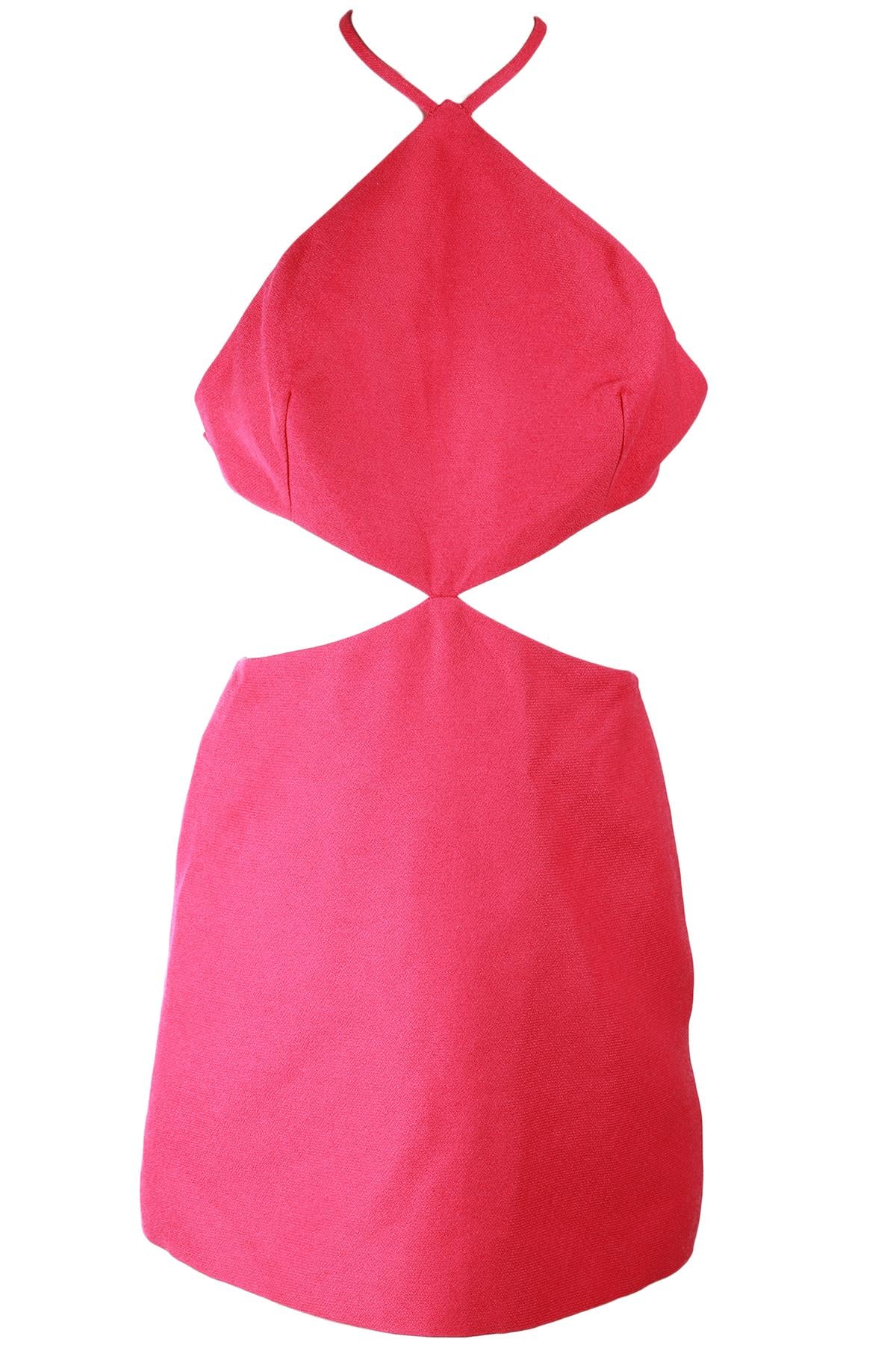 VALENTINO PINK CREPE MINI DRESS IT 40 UK 8