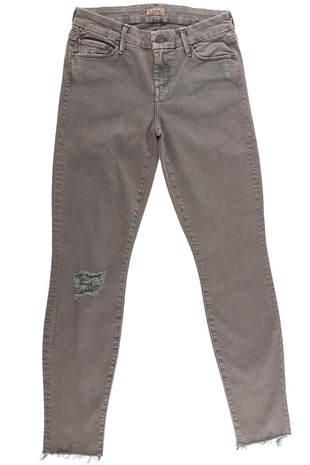 MOTHER GREEN COTTON SKINNY JEANS W25 UK 6-8