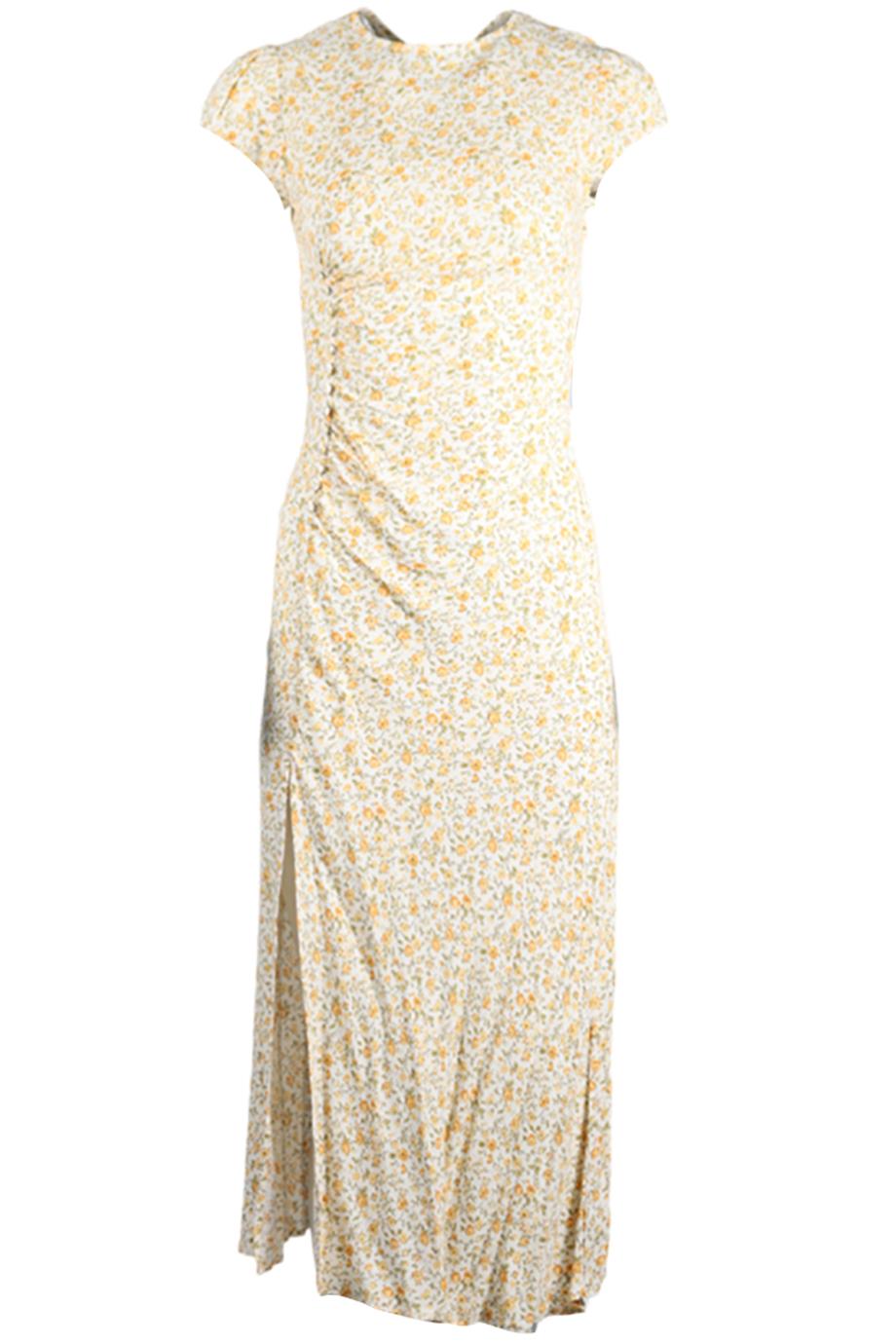 REFORMATION FLORAL PRINT CREPE MIDI DRESS US 2 UK 6