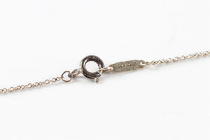 Tiffany & Co Blue Double Heart Sterling Silver Chain Necklace