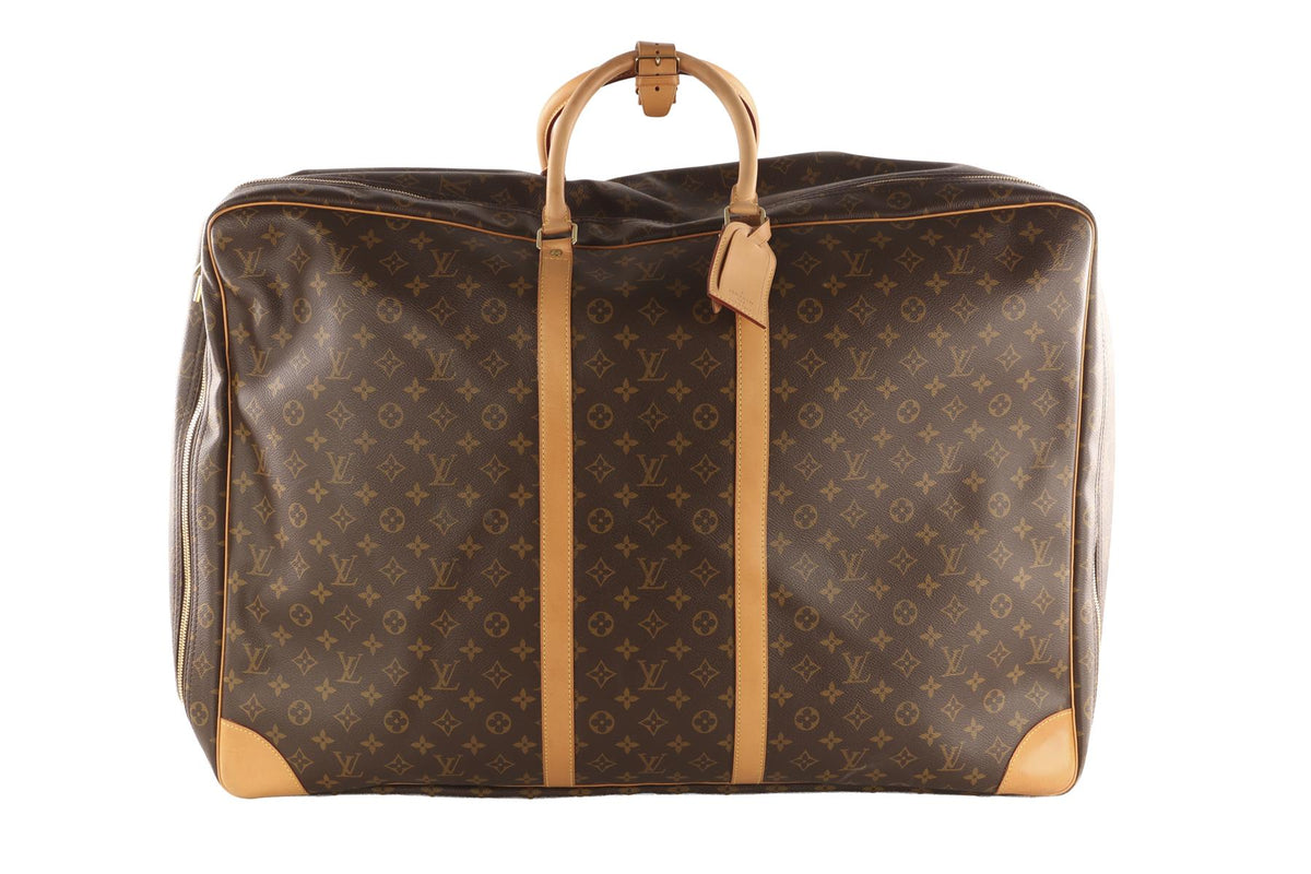 LOUIS VUITTON BROWN 2002 SIRIUS 70 MONOGRAM COATED CANVAS SUITCASE
