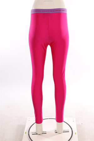 VERSACE JEANS COUTURE PINK LEGGINGS IT 42 UK 10
