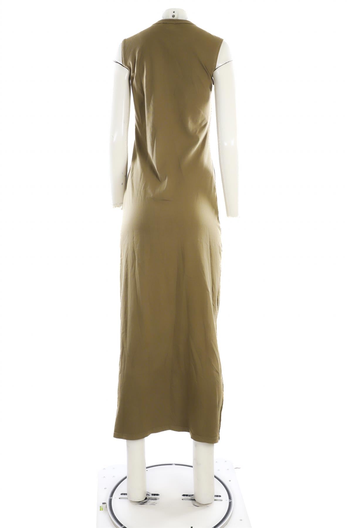 LESET TAUPE COTTON MAXI DRESS SMALL