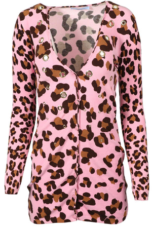 BLUMARINE PINK KNIT CARDIGAN IT 36 UK 4