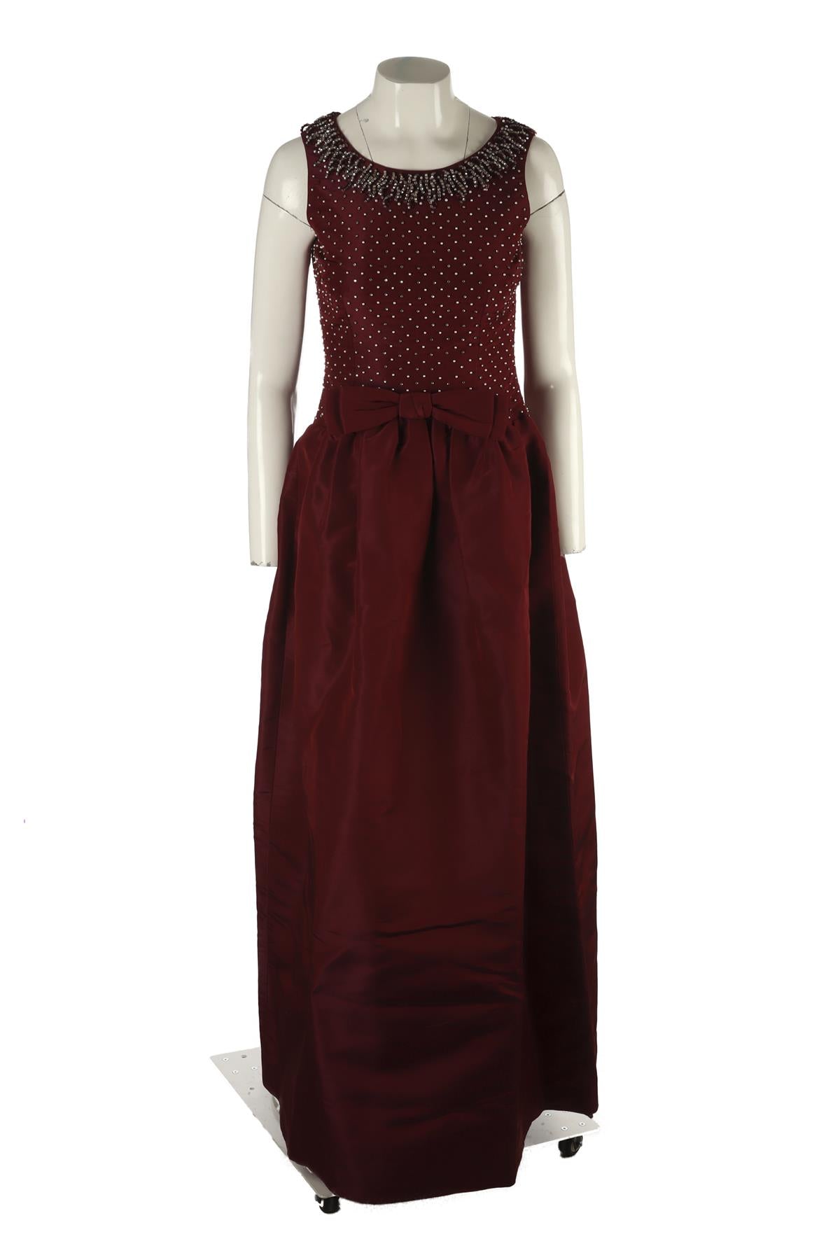 DOLCE & GABBANA RED MAXI DRESS IT 40 UK 8