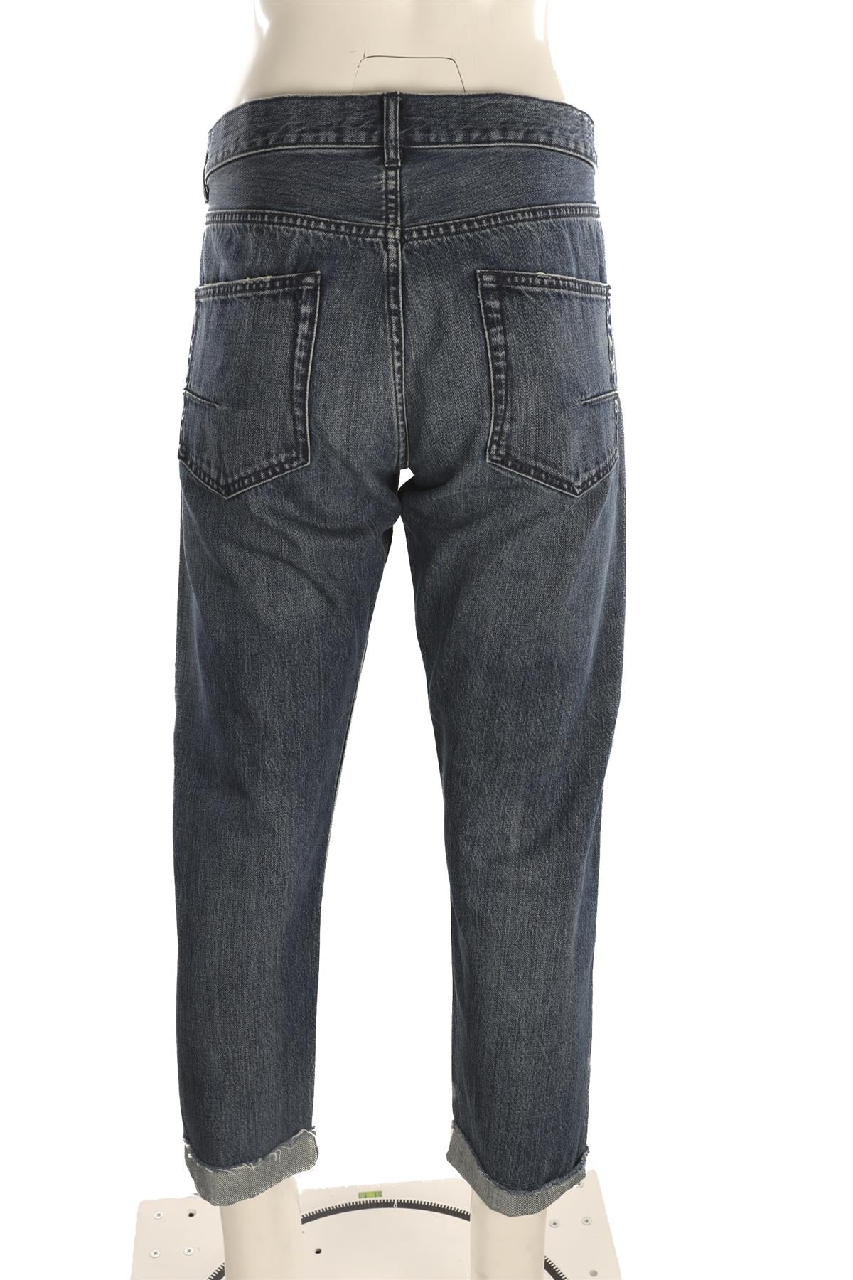 CHRISTIAN DIOR BLUE HIGH RISE STRAIGHT LEG JEANS FR 40 UK 12