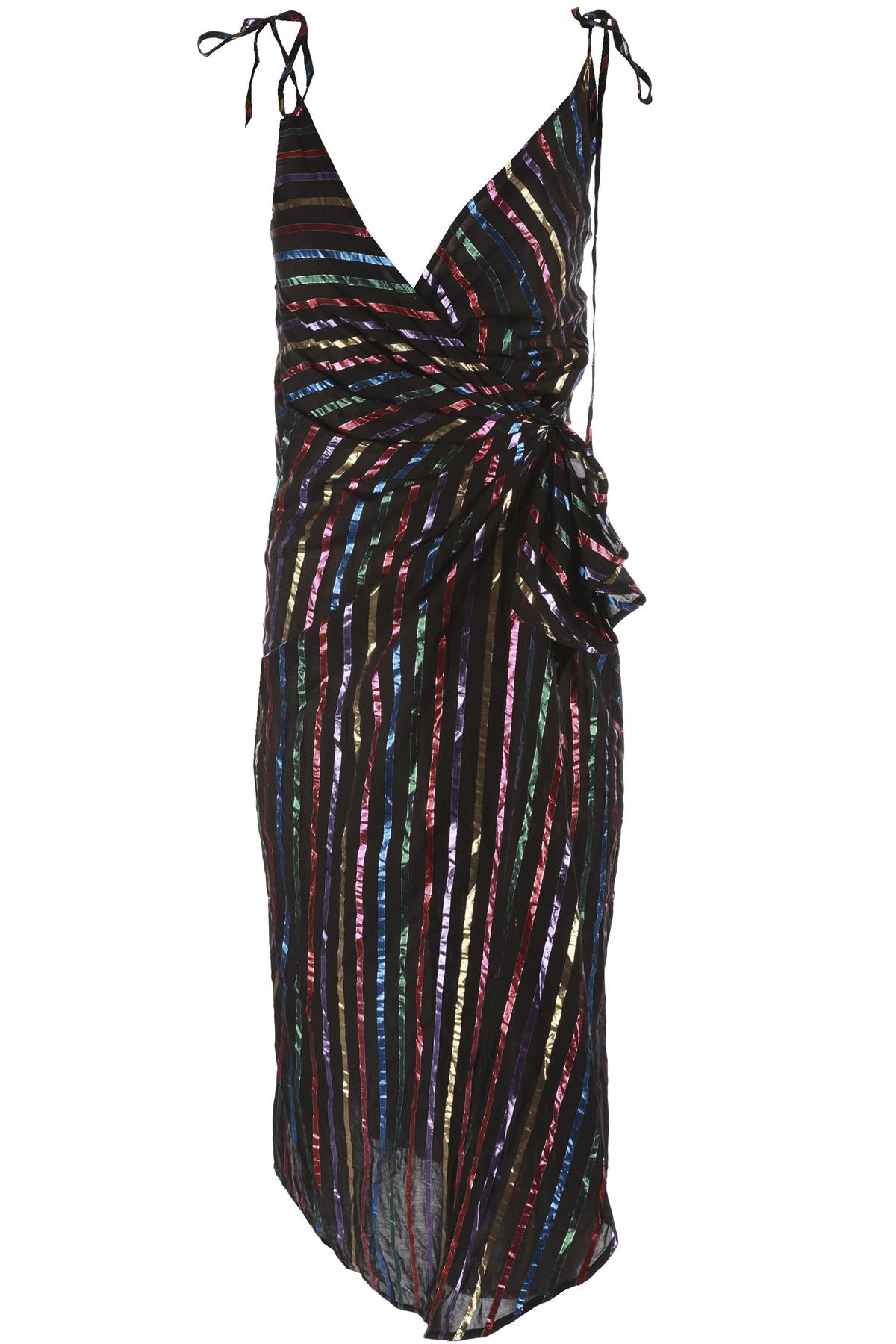 THE ATTICO MULTI COTTON MIDI DRESS IT 36 UK 4