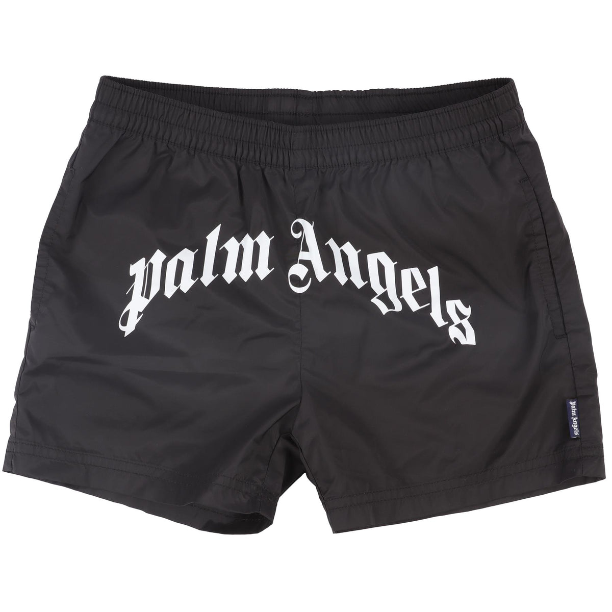 PALM ANGELS BLACK KIDS BOYS SWIM SHORTS 10 YEARS